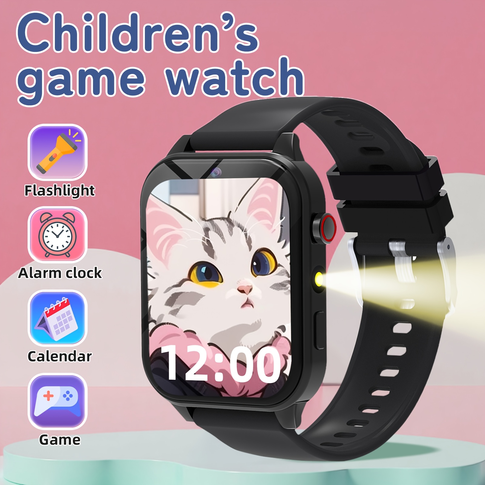 Kids Watches Not Smartwatch - 교육용 게임, 카메라 및 음악 플레이어가