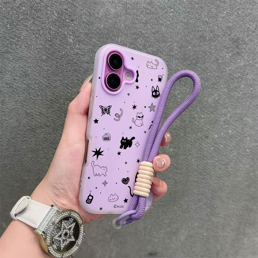 Samsung Galaxy Strap - 고양이 별 나비 리본 폰 케이스