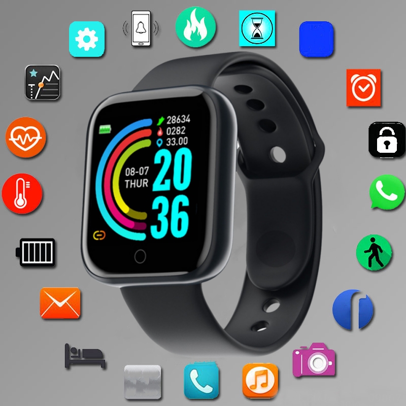 Smartwatch Digital Watches For Men - 스마트 워치 남녀공용 스포츠 모드 음악