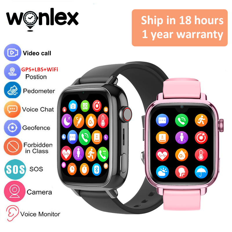 Smartwatch Digital Watches For Kids - Wonlex KT34 어린이용 스마트 시계 4G
