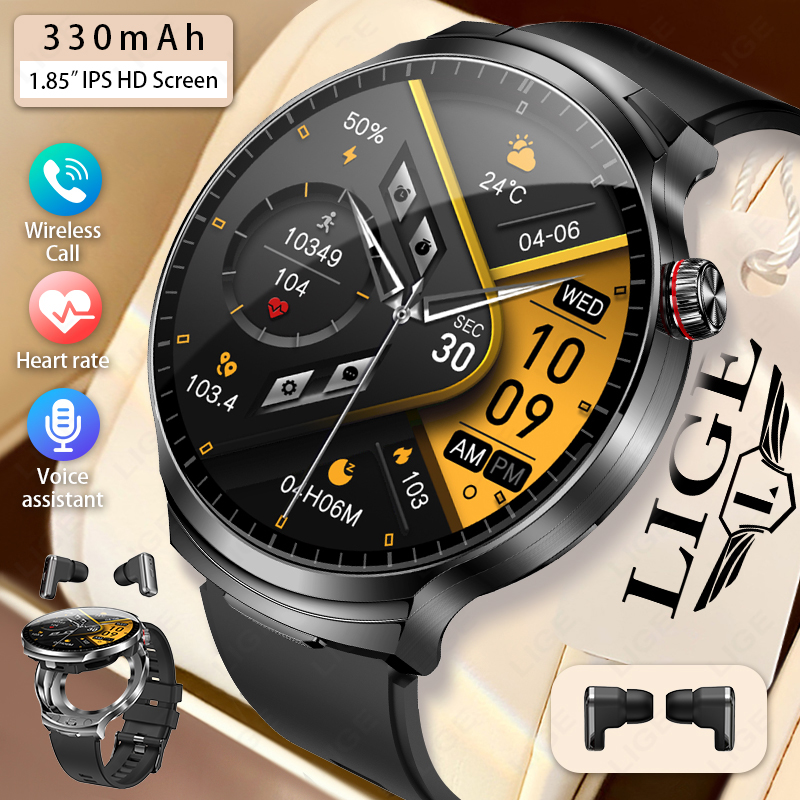 Smartwatch Noise Watches For Men - LIGE 2026 새로운 TWS 2 in