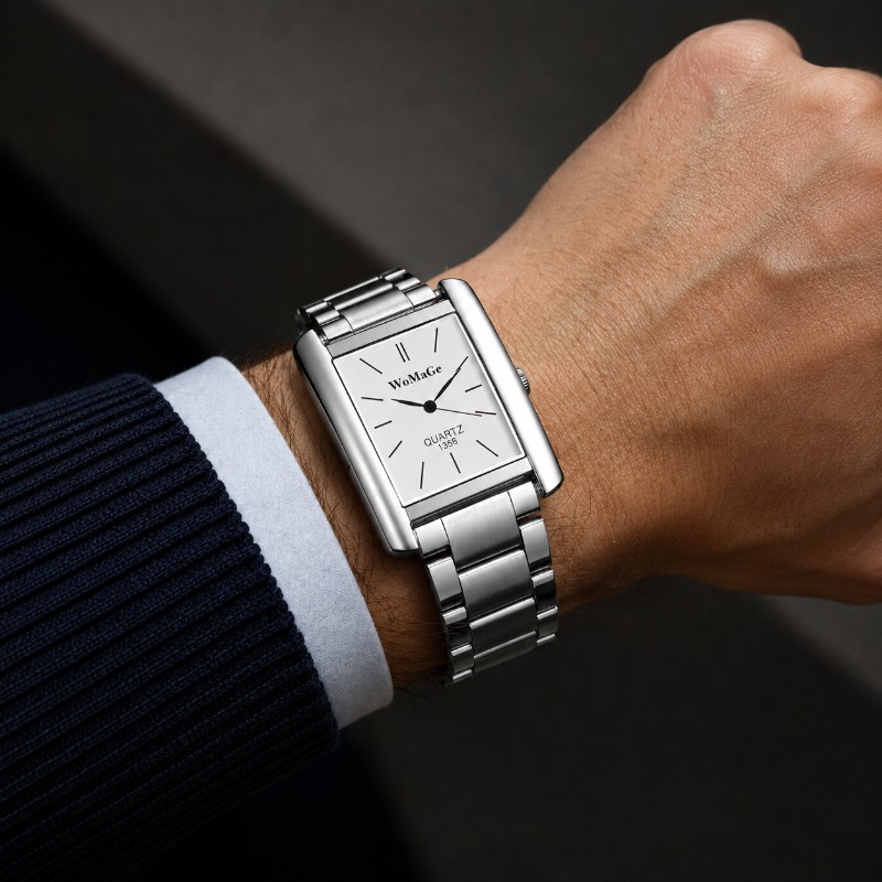 Smartwatch Square Watches For Men - 비즈니스 남성용 시계 패션 사각 다이얼