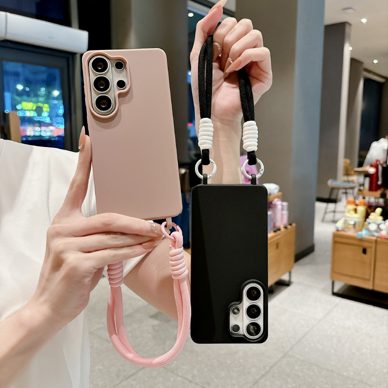 Samsung Galaxy Strap - 심플한 손목 스트랩 장식 폰 케이스,