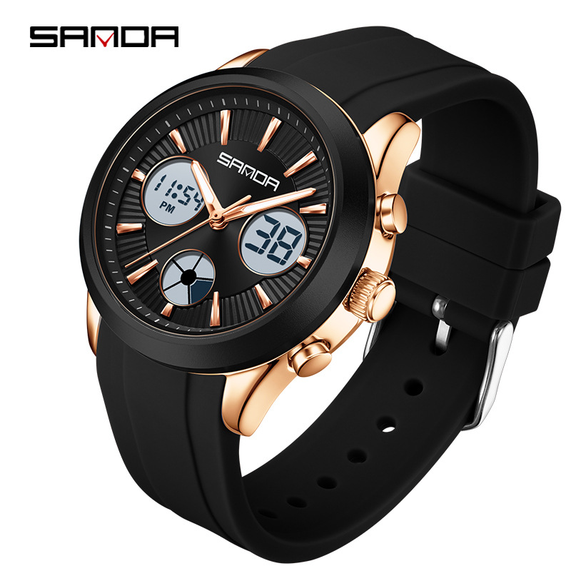 Smartwatch Sports Watches For Women - SANDA 전자 시계 야광 3시간 다기능