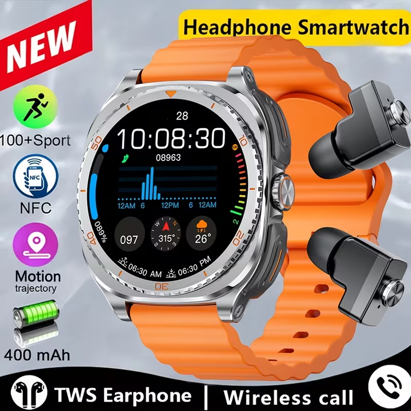 Smartwatch Noise Watches For Men - 2 in 1 TWS 헤드셋 스마트워치