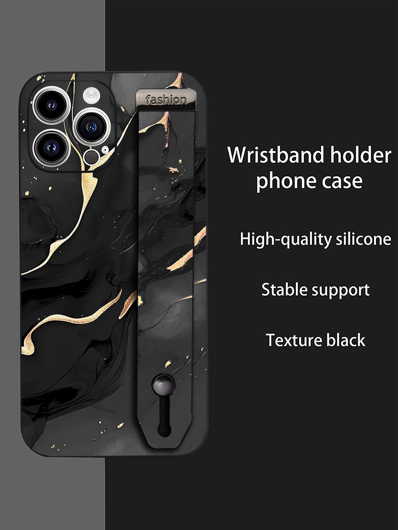 Samsung Galaxy Strap - 럭셔리 리퀴드 실리콘 대리석 패턴 손목