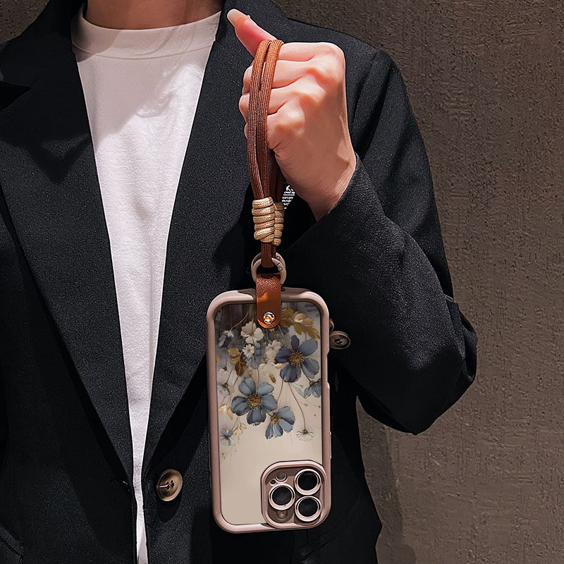 블루 플라워 랜야드 스트랩 로프 폰 케이스 삼성 갤럭시 - Samsung Galaxy Strap 리뷰 및 가격