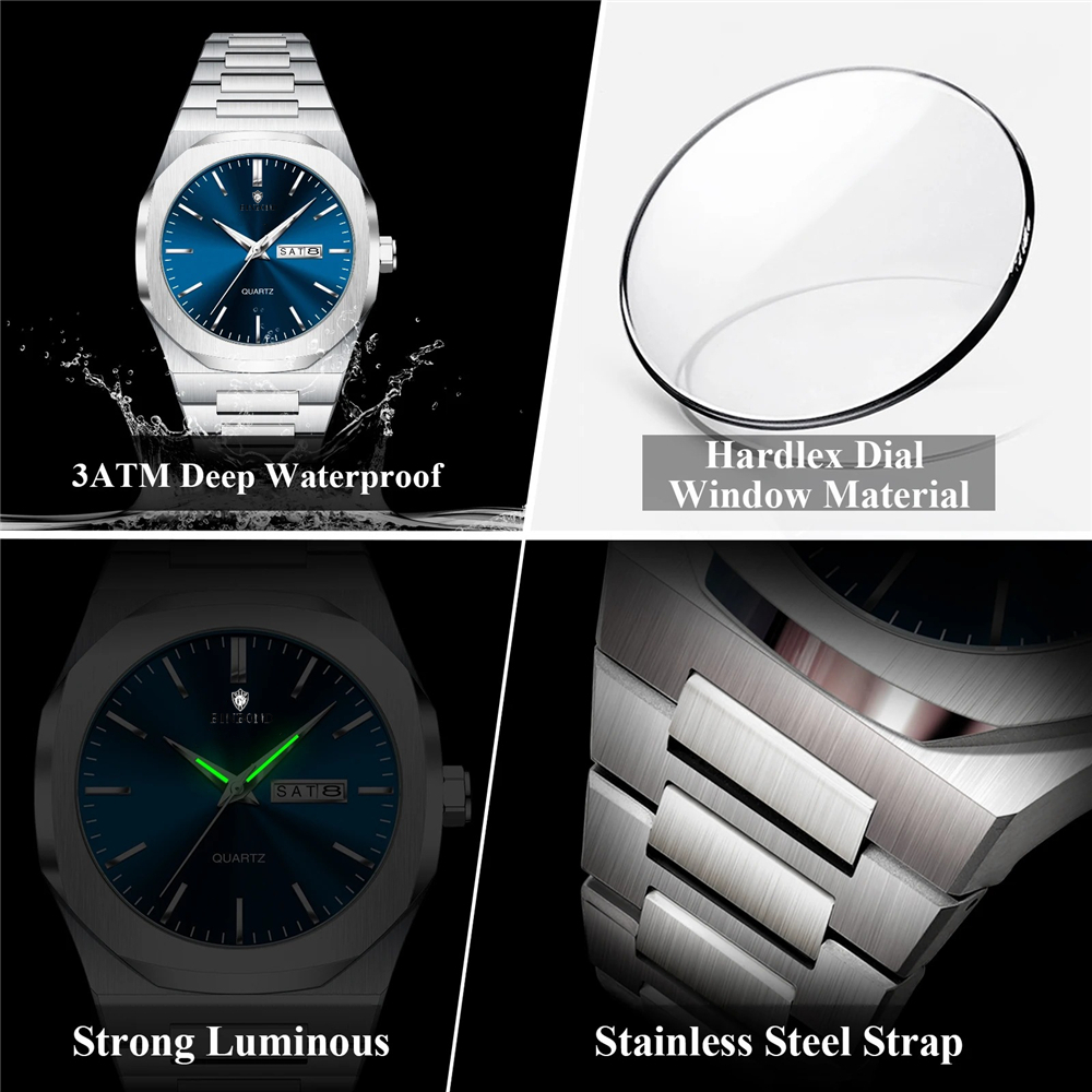 남자를위한 새로운 자동 시계 고품질 패션 쿼츠 손목 시 - Smartwatch Branded Watches For Men 리뷰 및 가격