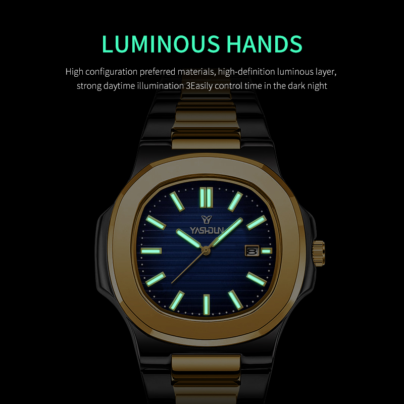 패션 스퀘어 쿼츠 남성용 시계 방수 야광 날짜 표시 스 - Smartwatch Square Watches For Men 리뷰 및 가격