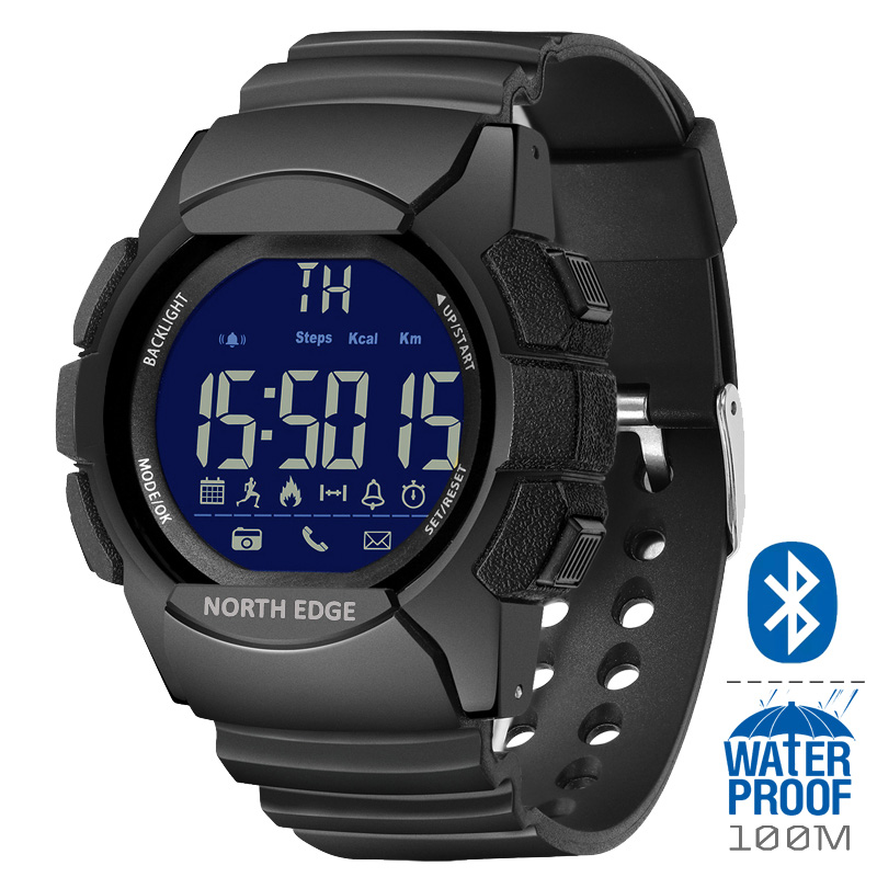 NORTH EDGE AK 100M 방수 야외 스포츠 스 - Smartwatch Digital Watches For Men 리뷰 및 가격