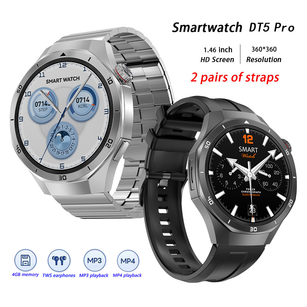 DT5 Pro 스마트 시계 남성용 여성용 디지털 손목  - Smartwatch Digital Watches For Men 리뷰 및 가격