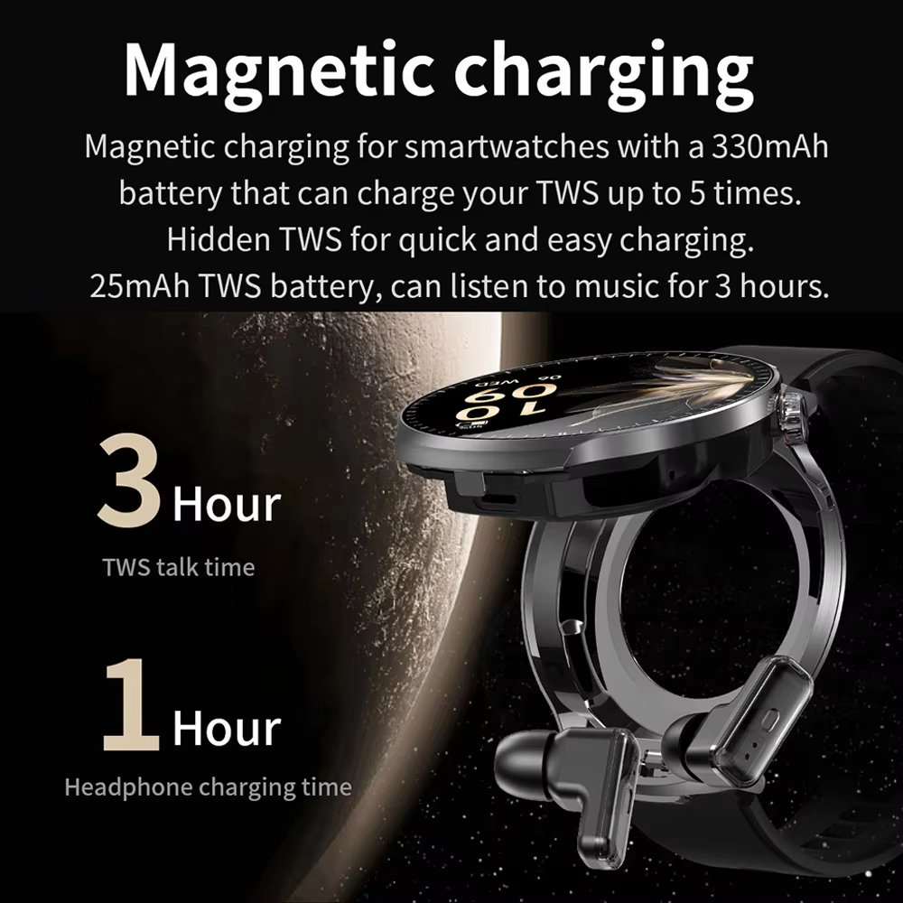 TWS 2 in 1 스마트워치와 이어버드, 1.85인치 - Smartwatch Noise Watches For Men 리뷰 및 가격