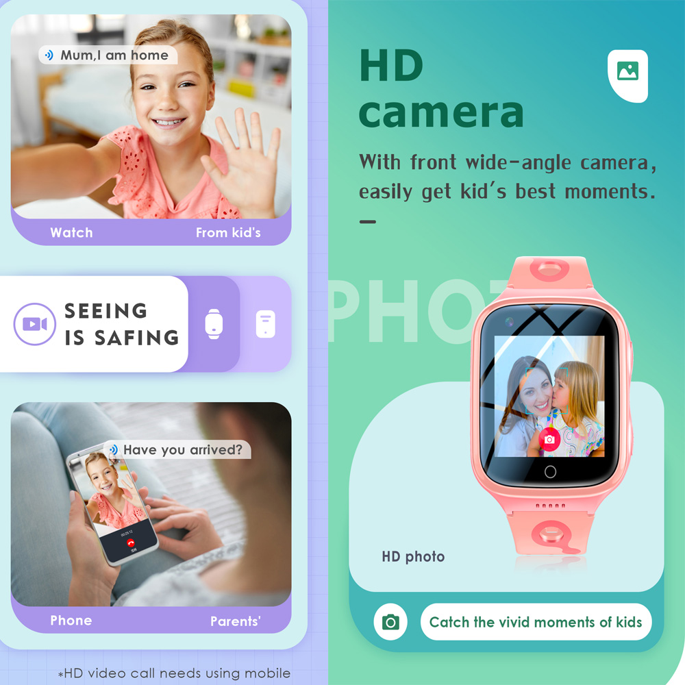 4G 스마트워치 키즈 GPS WiFi 비디오 음성 통화 - Smartwatch Watches Gift For Girls 리뷰 및 가격