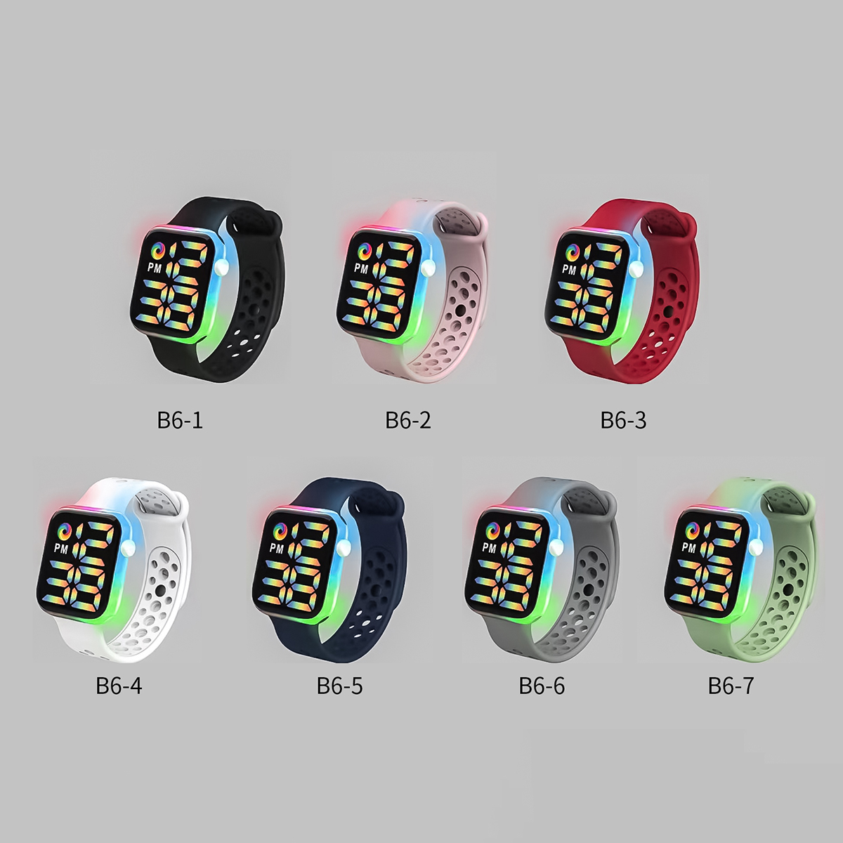 어린이 스마트 전자 시계, 다채로운 LED 빛나는 터치 - Smartwatch Watches Gift For Girls 리뷰 및 가격