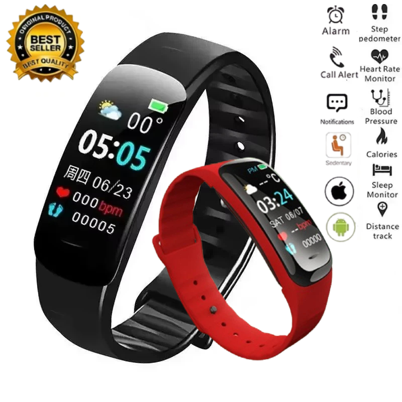 C1 플러스 스마트워치 피트니스 트래커 블루투스 심박수 - Smartwatch Sports Watches For Women 리뷰 및 가격