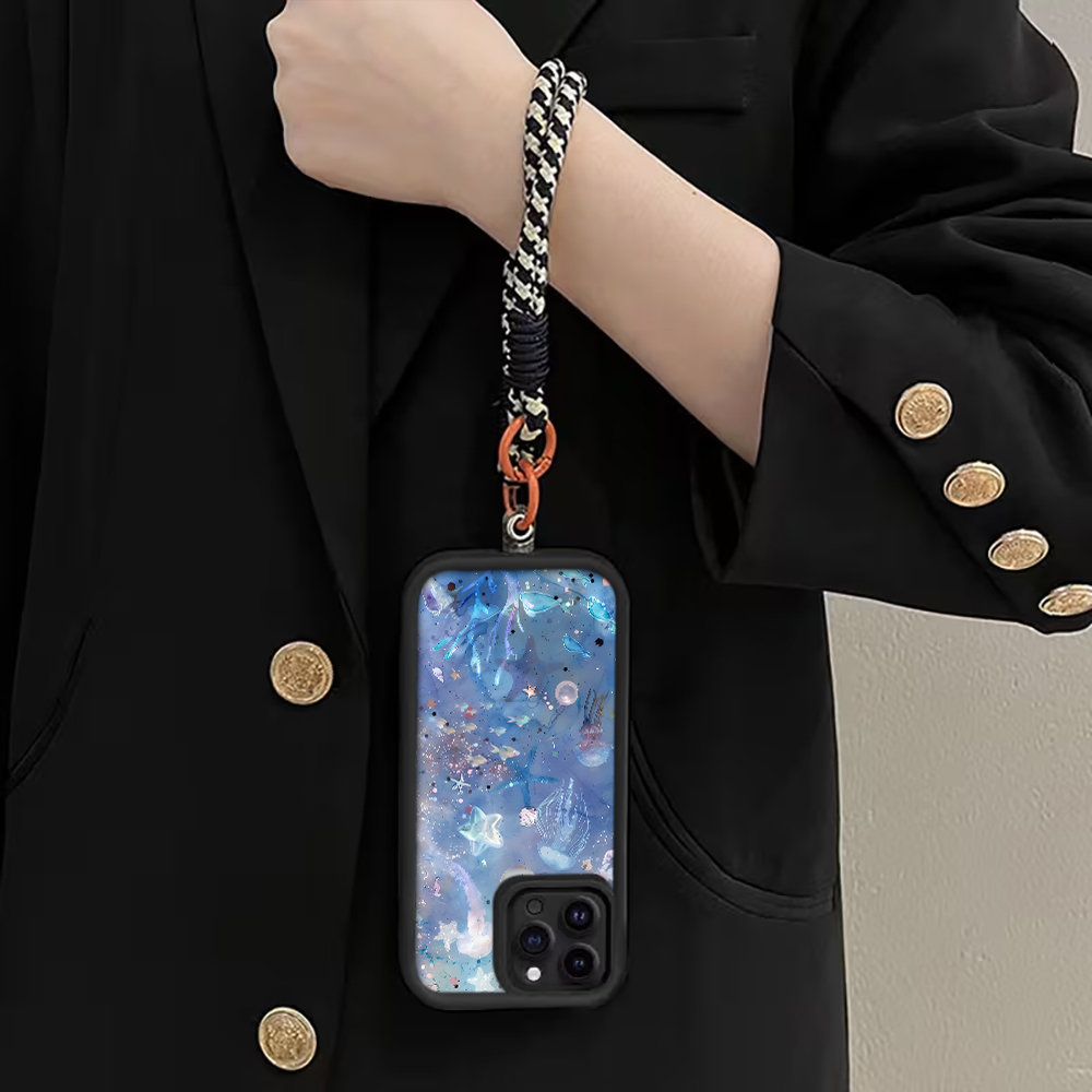 블루 퍼플 해파리 스트랩 로프 폰 케이스 삼성 갤럭시  - Samsung Galaxy Strap 리뷰 및 가격