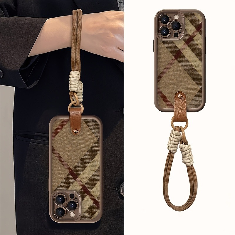 브라운 스트라이프 랜야드 스트랩 로프 폰 케이스 삼성  - Samsung Galaxy Strap 리뷰 및 가격