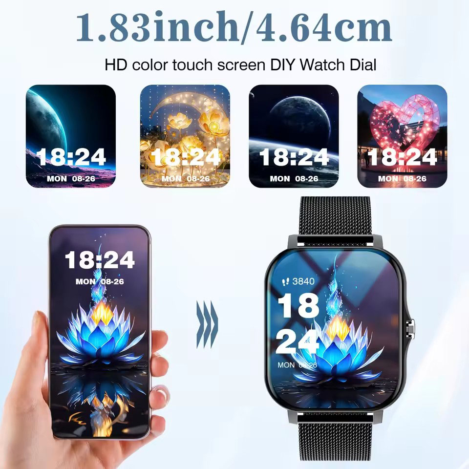 2026년 신형 블루투스 통화 스마트워치 정보 알림 남 - Smartwatch Square Watches For Men 리뷰 및 가격