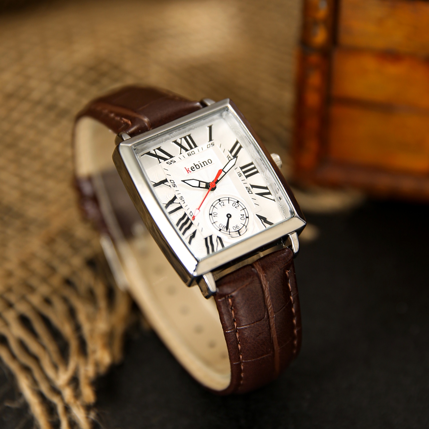 비즈니스 스퀘어 다이얼 남성용 시계 가죽 쿼츠 무브먼트 - Smartwatch Square Watches For Men 리뷰 및 가격