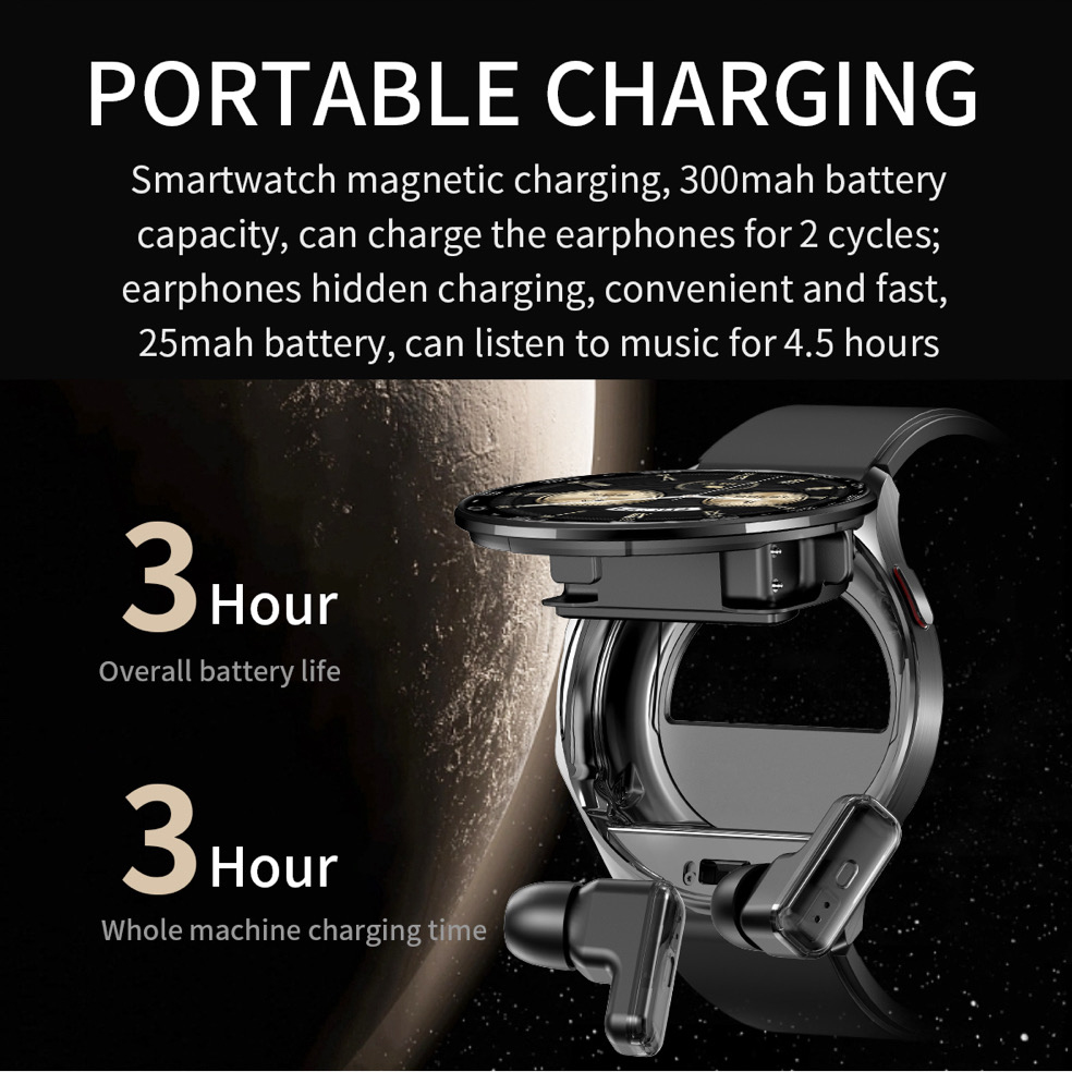 1.39인치 여성 스마트워치 남성용 2 in 1 TWS - Smartwatch Noise Watches For Men 리뷰 및 가격