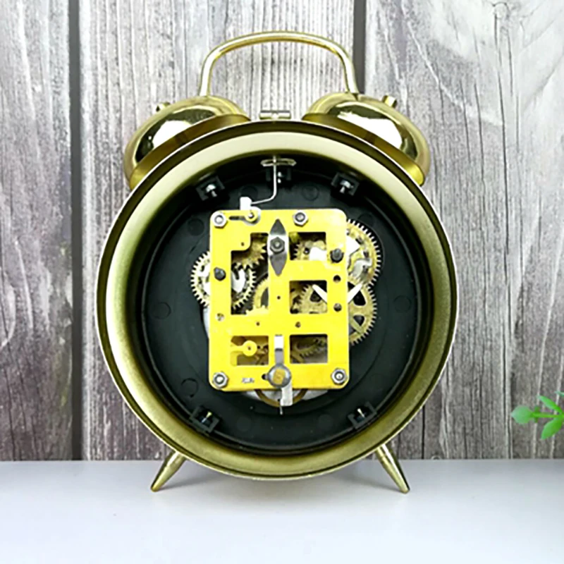금속 기계식 알람 시계, 빈티지 침대 옆 탁상 시계,  - Vintage Digital Watch 리뷰 및 가격