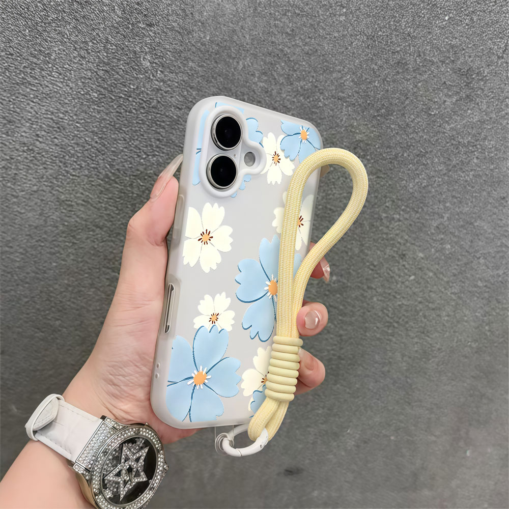 연하늘색 흰색 꽃무늬 삼성 갤럭시 S26 S25 S24 - Samsung Galaxy Strap 리뷰 및 가격