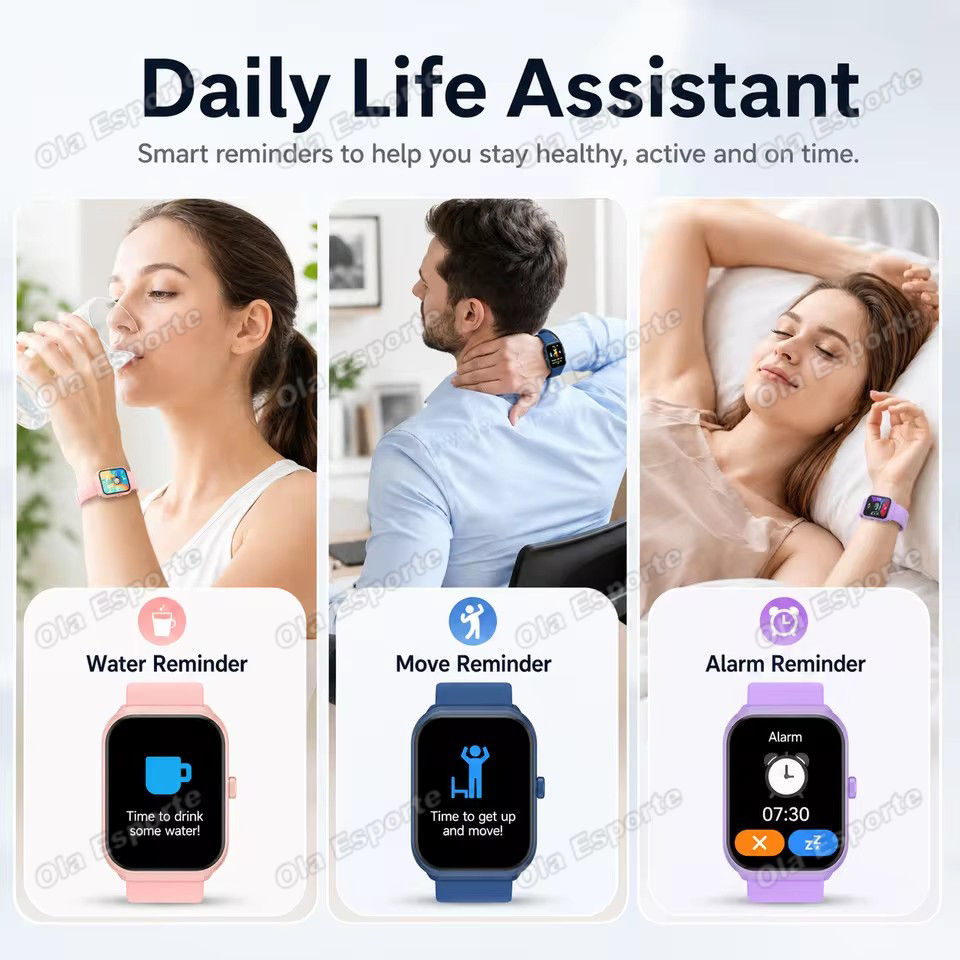 스마트 워치 플러스 남녀공용 풀 터치 스크린 스포츠 피 - Smartwatch Digital Watches For Men 리뷰 및 가격