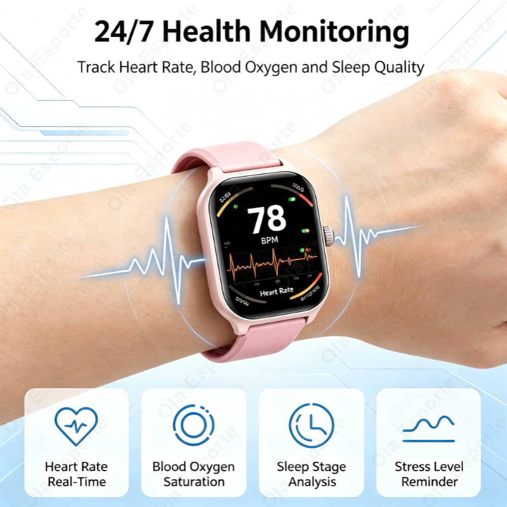 스마트 워치 플러스 남녀공용 풀 터치 스크린 스포츠 피 - Smartwatch Digital Watches For Men 리뷰 및 가격