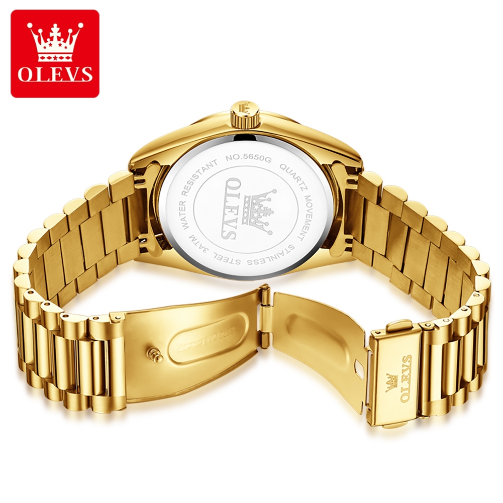 OLEVS 비즈니스 스타일 럭셔리 브랜드 골드 남성 시 - Smartwatch Branded Watches For Men 리뷰 및 가격