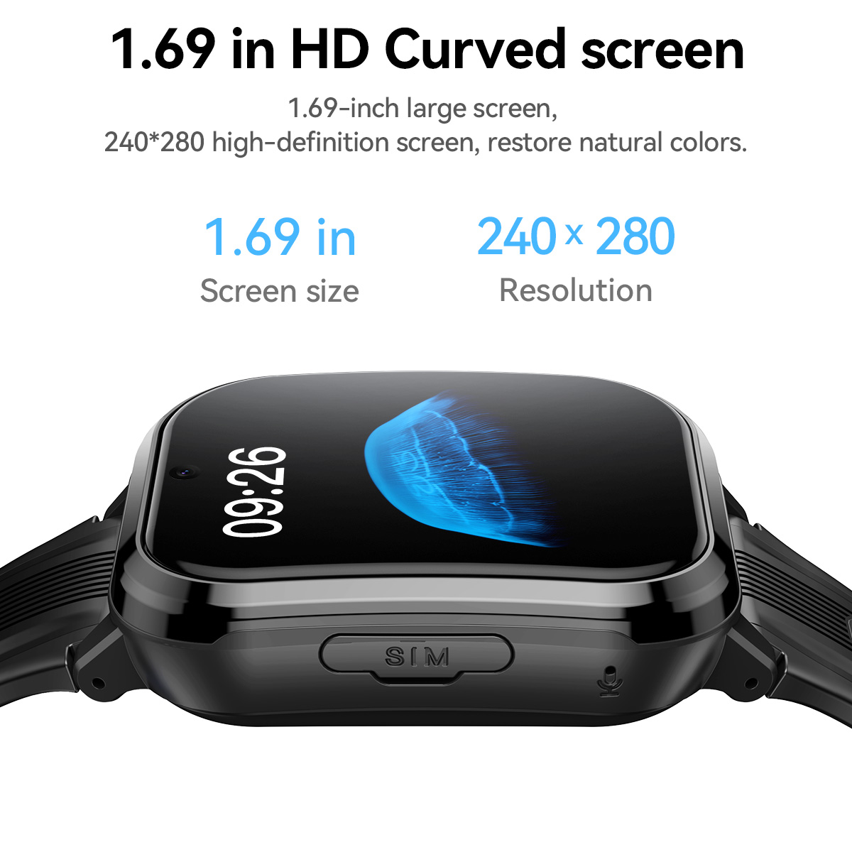 HOCO Y108 1.69인치 HD LCD 곡면 터치스 - Smartwatch Digital Watches For Kids 리뷰 및 가격