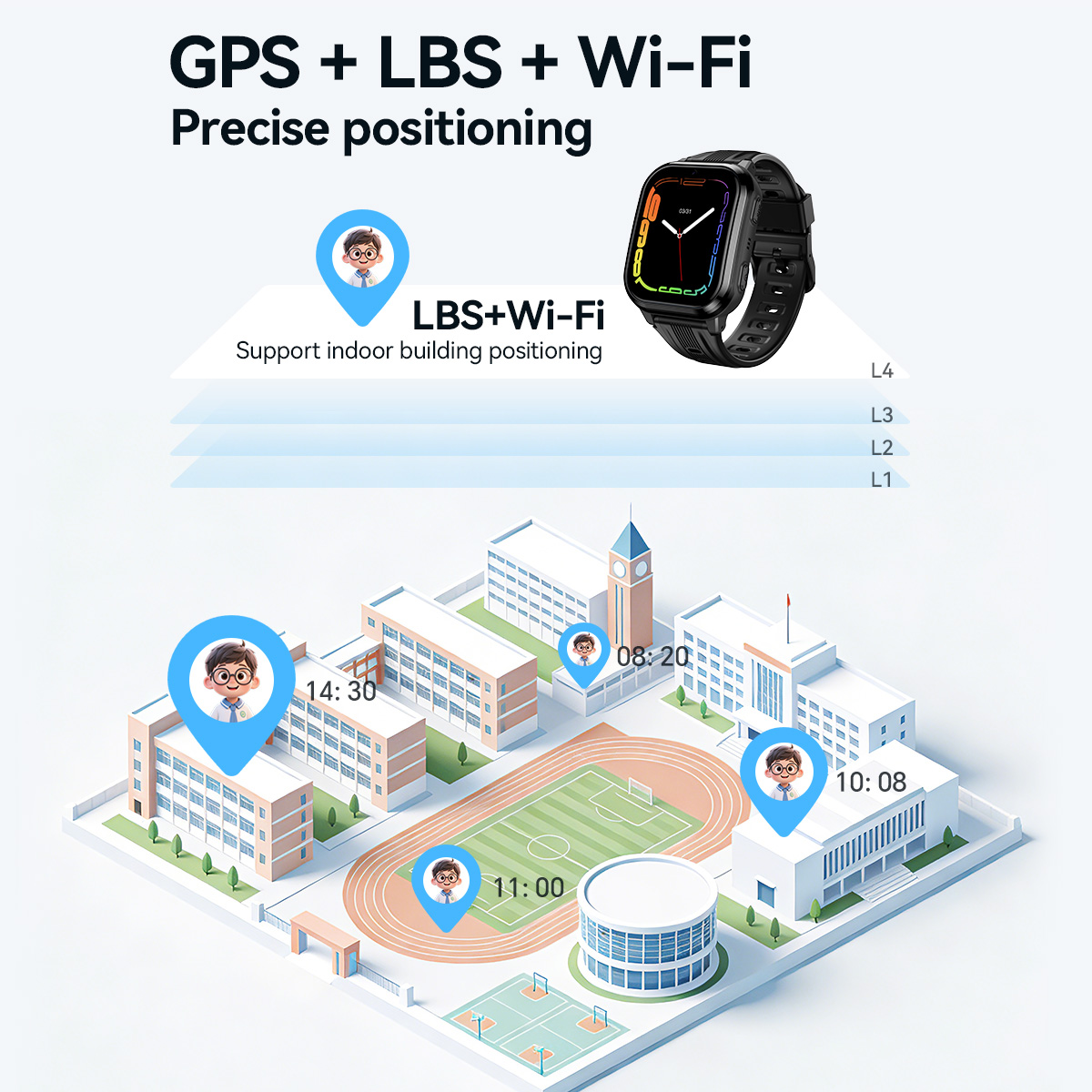 HOCO Y108 1.69인치 HD LCD 곡면 터치스 - Smartwatch Digital Watches For Kids 리뷰 및 가격